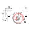 Подключение для душевого шланга Lemark LM3783GM