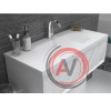 тумба Glace 100П 1 в.я.White (верх) без умывальника