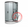 Душевая кабина Frank F412/1 R Black без крыши