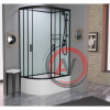 Душевая кабина Frank F412/2R М Black матовое стекло