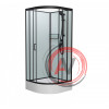 Душевая кабина Frank F409/1 Black без крыши