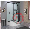 Душевая кабина Frank F400/2 М Black матовое стекло