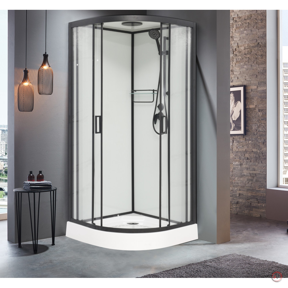 Душевая кабина Frank F410 Black 110х110х200 см