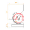 Экран для душевого поддона RGW NT/CL-S