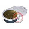 Мойка для кухни GL-7851-OV-WHITE-BRONZE