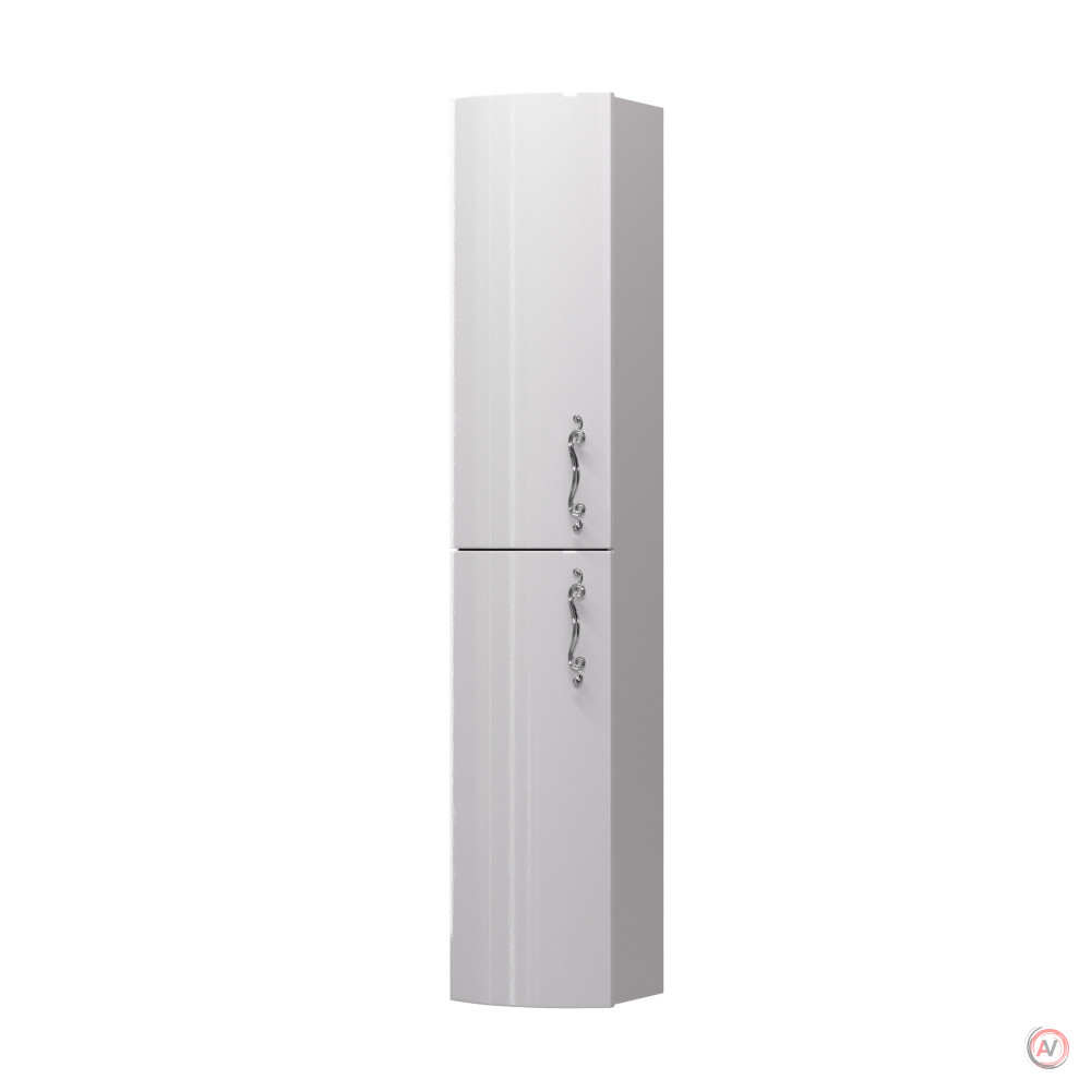 Пенал Amethyst 30П 2Д White L выпуклый