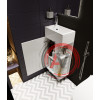 тумба с раковиной Laura 40Н 1д. Белый глянец L