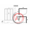 Душ.каб. Niagara Promo P120/80/40L/MT (1200х800х2150) 4 места