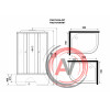 Душ.каб. Niagara Promo P90/70/40L/MT (900х700х2150) 4 места