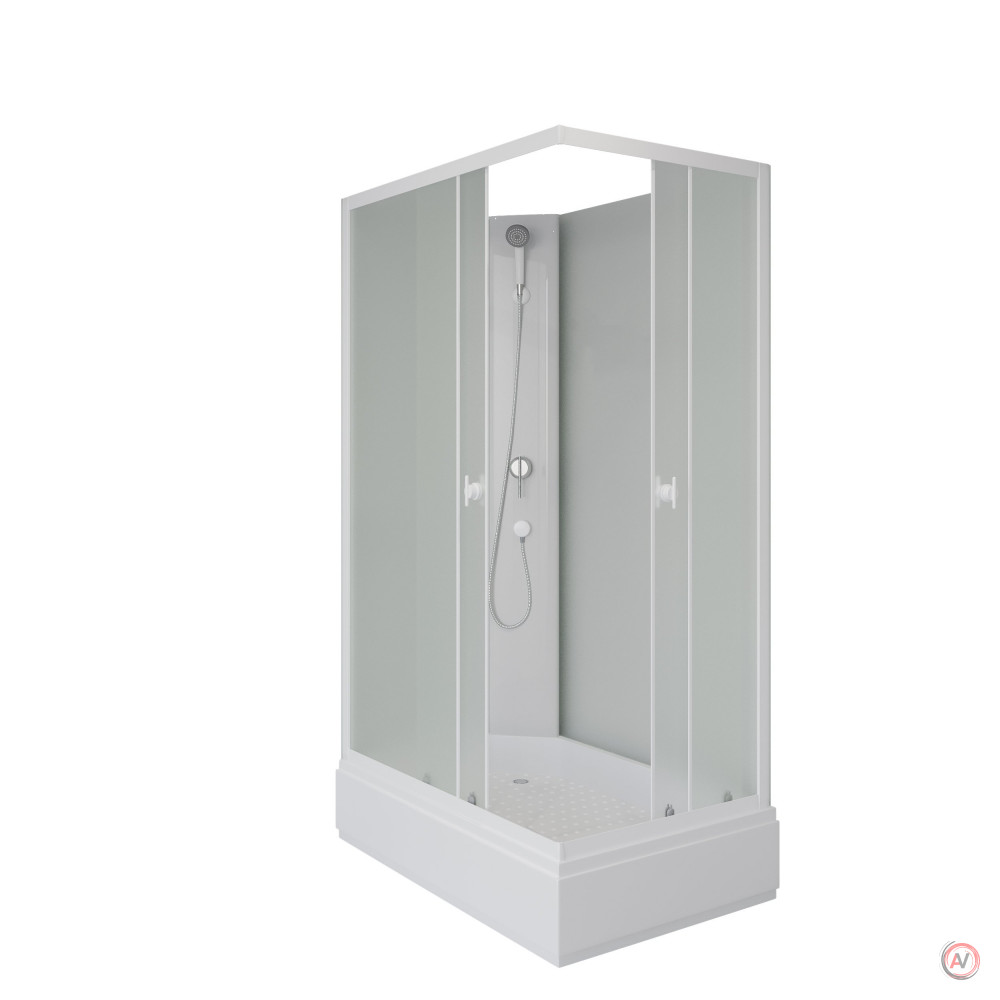 Душ.каб. Niagara Promo P100/80/26Q/MT/BK (1000х800х2000) 4 места