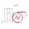 Душ.каб. Niagara Promo P110/80/26Q/MT/BK (1100х800х2000) 4 места