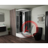 Душ.каб. NG-3504-14BLACK (900х900х2150) средний поддон(26см) стекло МОЗАИКА 4 места
