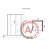 Душ.каб. Niagara Promo P100/26Q/MT/BK (1000х1000х2000) 4 места