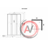 Душ.каб. Niagara Promo P90/13Q/MT (900х900х2150) 3 места