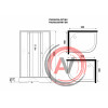 Душ.каб. Niagara Promo P90/80/26L/MT/BK (900х800х2000) 4 места